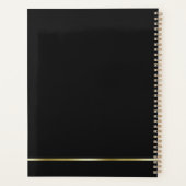 Elegant Music Teacher Kantoor Bass Clef Modern Planner (Achterkant)