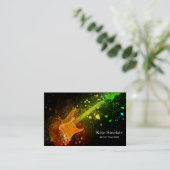 Elegant Music Teacher Keys Musical Visitekaartje (Staand voorkant)