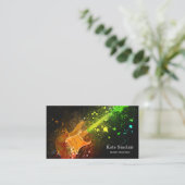 Elegant Music Teacher Keys Musical Visitekaartje (Staand voorkant)