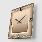 Elegant musical Clock Vierkante Klok (Hoek)