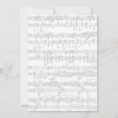 Elegant Musical Floral Vrijgezellenfeest Kaart (Achterkant)