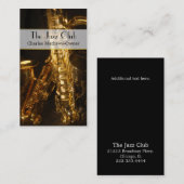 Elegant Musical Jazz Theme Custom Visitekaartje (Voorkant / Achterkant)