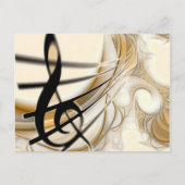 Elegant Musical Note Briefkaart (Voorkant)