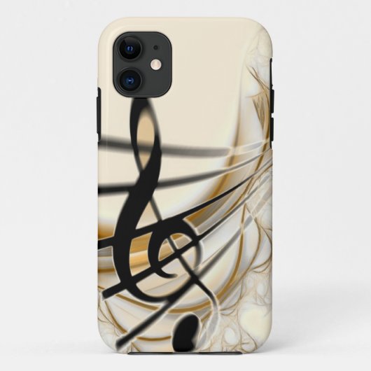 Elegant Musical Note Case-Mate iPhone Case (Achterkant)