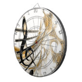 Elegant Musical Note Dartbord (Voorkant Rechts)
