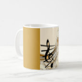 Elegant Musical Note Koffiemok (Voorkant links)