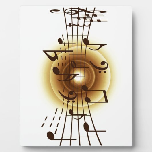 Elegant Musical Notes Fotoplaat (Voorkant)