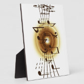 Elegant Musical Notes Fotoplaat (Zijkant)