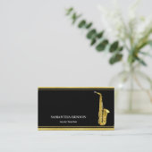 Elegant Musician Visitekaartje (Staand voorkant)