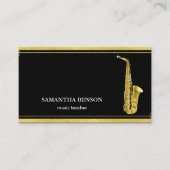 Elegant Musician Visitekaartje (Voorkant)