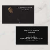 Elegant Musician Visitekaartje (Voorkant / Achterkant)