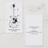 Elegant Musician Visitekaartje (Voorkant / Achterkant)