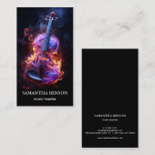 Elegant Musician Visitekaartje (Voorkant / Achterkant)