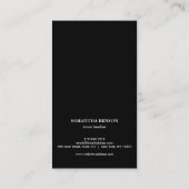 Elegant Musician Visitekaartje (Achterkant)