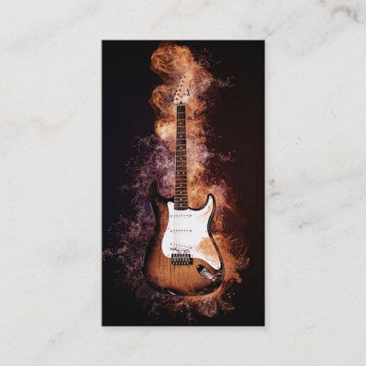 Elegant Musician Visitekaartje (Voorkant)