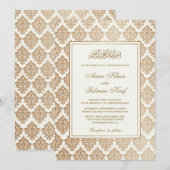 Elegant Muslim bruiloft Uitnodigingen (Voorkant / Achterkant)