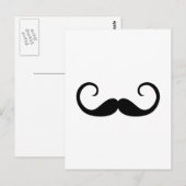 Elegant Mustache Briefkaart (Voorkant / Achterkant)