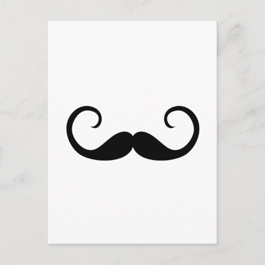 Elegant Mustache Briefkaart (Voorkant)