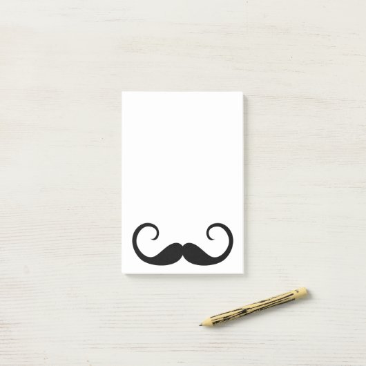 Elegant Mustache Post-it® Notes (Op bureau)
