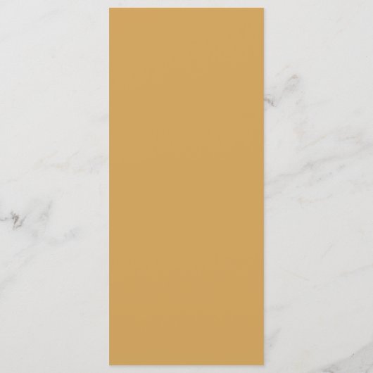 Elegant Mustard Minimalist Menu (Achterkant)