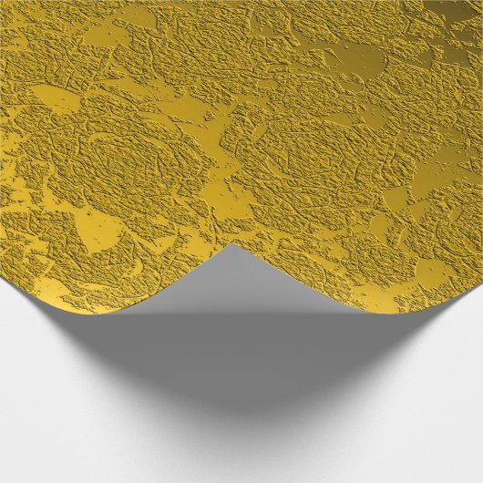 Elegant Mustard Yellow Black Modern Cadeaupapier (Hoek)