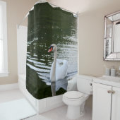 Elegant Mute Swan Douchegordijn (In situ)