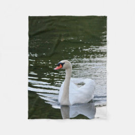 Elegant Mute Swan Fleece Deken