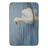 Elegant Mute Swan Waterbird op het meer Badmat (Voorkant Verticaal)