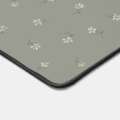 Elegant Muted Green Floral Bureaumat (Hoek)