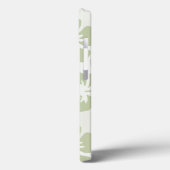 Elegant Muted Sage Hibiscus Pattern Case-Mate iPhone Case (Achterkant / Links)