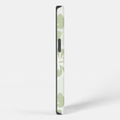 Elegant Muted Sage Hibiscus Pattern iPhone Hoesje (Rechterkant)