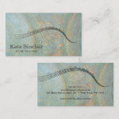 Elegant Muziek Leraar Sleutels Musical Visitekaartje (Voorkant / Achterkant)