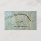 Elegant Muziek Leraar Sleutels Musical Visitekaartje (Achterkant)