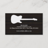 Elegant Muziek Leraar Sleutels Musical Visitekaartje (Achterkant)