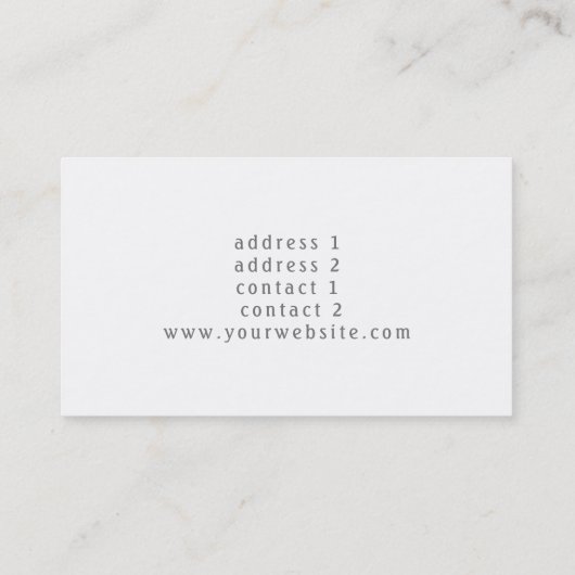 Elegant muziek melodie ontwerp visitekaartje (Achterkant)