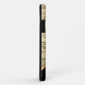 Elegant muziekblad gepersonaliseerd Case-Mate iPhone case (Achterkant/rechts)