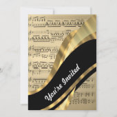 Elegant muziekblad kaart (Voorkant)