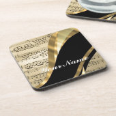 Elegant muziekblad onderzetter (Linkerzijde)