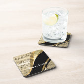 Elegant muziekblad onderzetter (Rechterzijde)