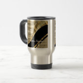 Elegant muziekblad reisbeker (Voorkant links)