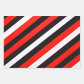 Elegant muziekblad rood, wit en zwart ompakken inpakpapier vel (Voorkant 2)