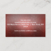 Elegant muziekdocent Piano Keys Musical Visitekaartje (Achterkant)