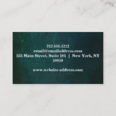 Elegant muziekdocent Piano Keys Musical Visitekaartje (Achterkant)