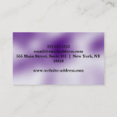 Elegant muziekdocent Piano Keys Musical Visitekaartje (Achterkant)