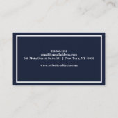 Elegant muziekdocent Piano Keys Musical Visitekaartje (Achterkant)