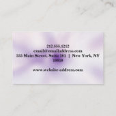 Elegant muziekdocent Piano Keys Musical Visitekaartje (Achterkant)