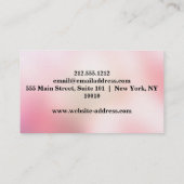 Elegant muziekdocent Piano Keys Musical Visitekaartje (Achterkant)