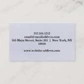 Elegant muziekdocent Piano Keys Musical Visitekaartje (Achterkant)