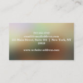 Elegant muziekdocent Piano Keys Musical Visitekaartje (Achterkant)