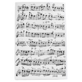 Elegant  Muzieknoten met handgeschreven blad Medium Cadeauzakje (Voorkant)